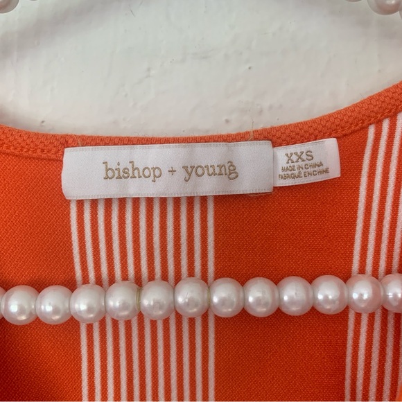 Anthropologie Bishop + Young Twist-Front Top In Orange - Picture 11 of 11